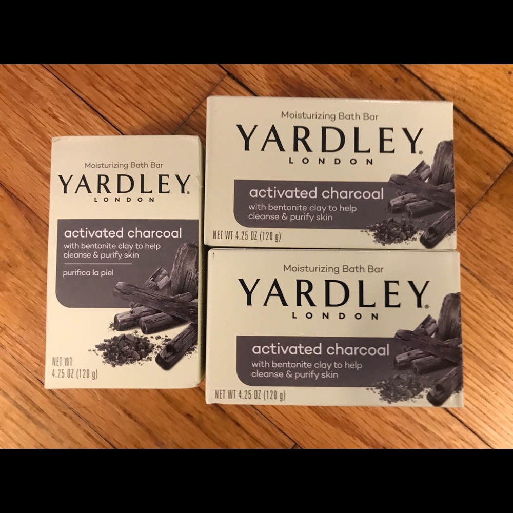 Yardley London 3x 4.25oz Charcoal Moisturizing Bar